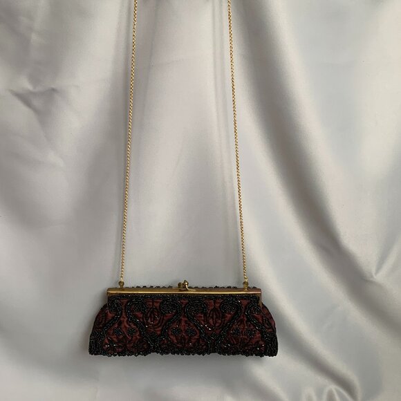 Moyna New York Vintage Style Beaded Evening Clutch - Picture 6 of 11